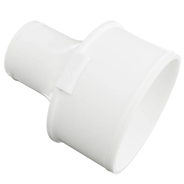 Plastic Straight Reducing Joiner For Polyurethane Ducting White