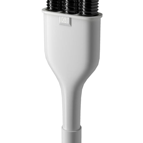 Triple Drain Hose Outlet Waste Connector White