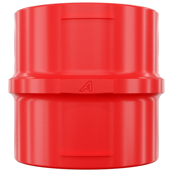 Plastic Straight Connector Red