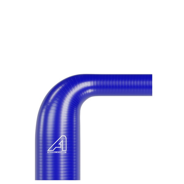 Silicone 90 Degree Reducing Hose Blue