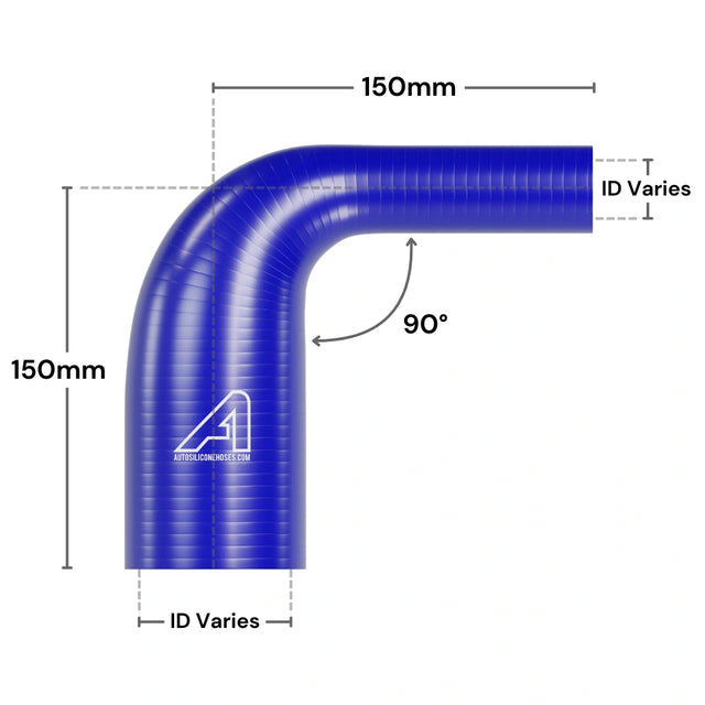 Silicone 90 Degree Reducing Hose