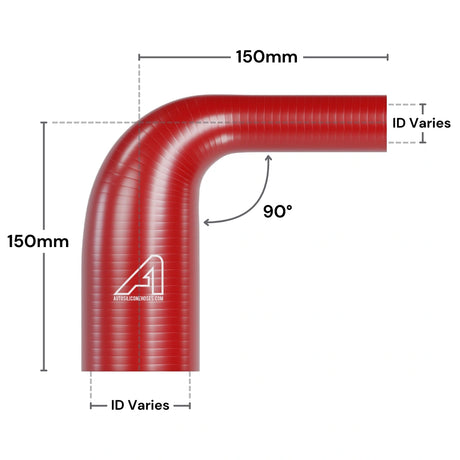 Silicone 90 Degree Reducing Hose